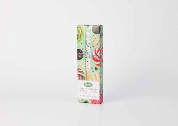 LOVINT COOKIE & POPPING CANDY WHITE CHOCO STICKS